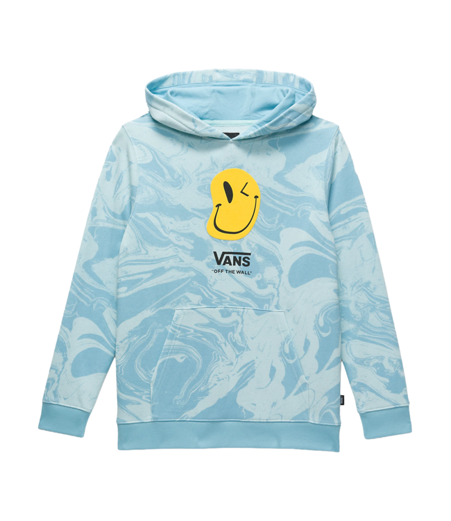 VANS KIDS MARBLE PULLOVER HOODIE BLUE GLOW