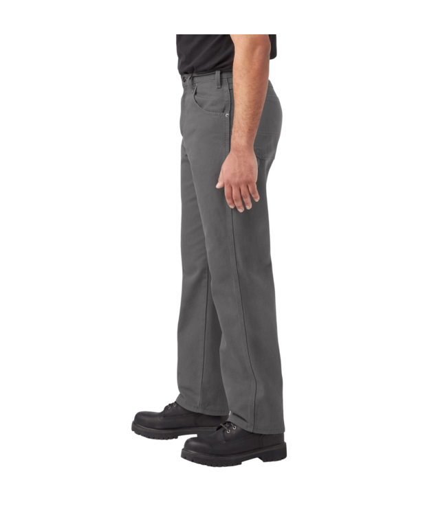 DICKIES MENS DUCK UTILITY DENIM PANTS RISED SLATE