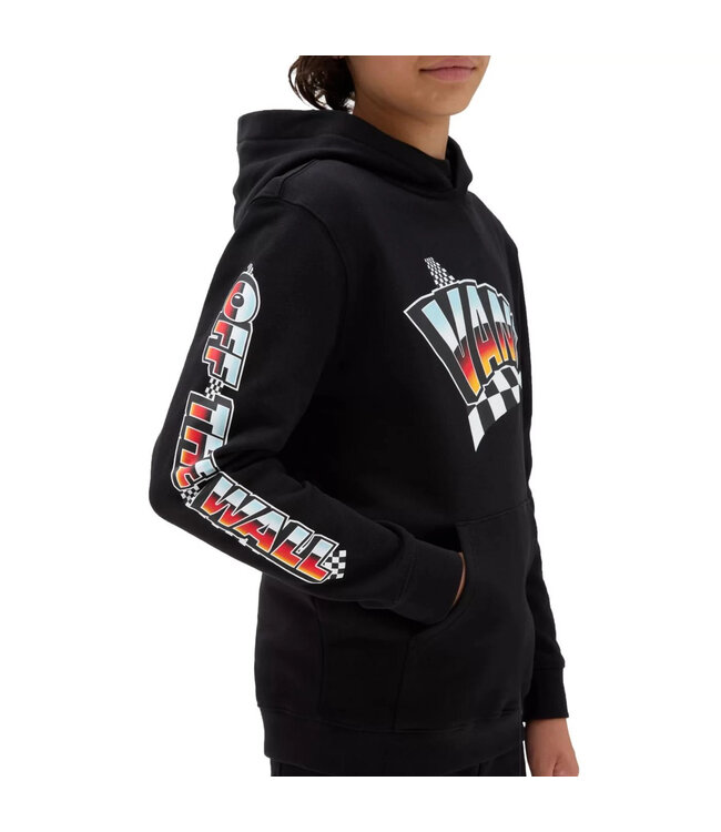 VANS LITTLE BOYS HOLE SHOT PULLOVER HOODIE BLACK
