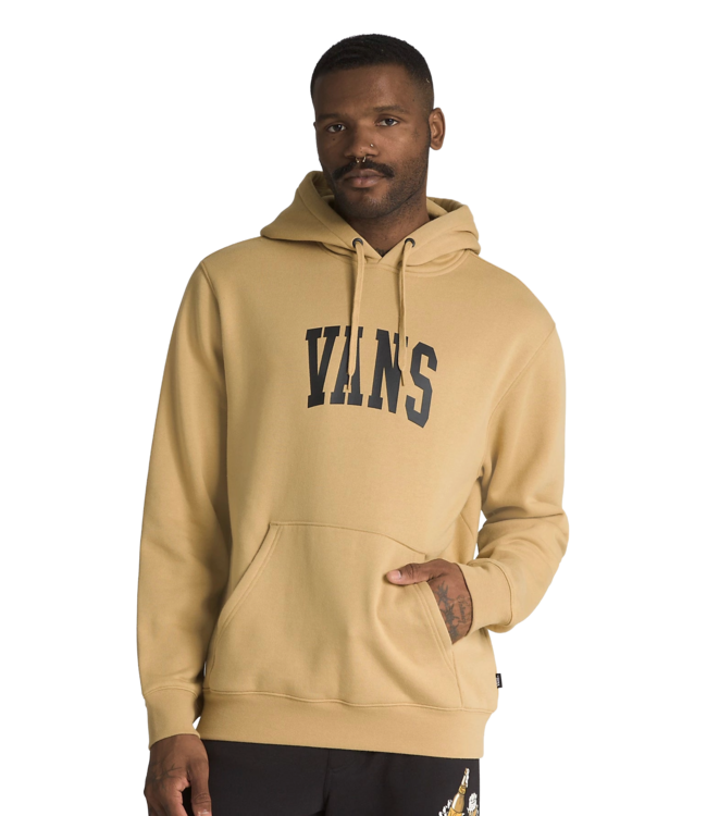 VANS MENS ARCHED PULLOVER HOODIE ANTELOPE
