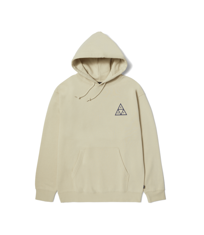 HUF MENS SET TRIPLE TRIANGLE PULLOVER HOODIE STONE