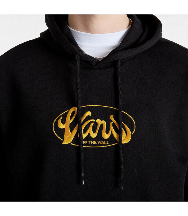 VANS MENS GLOBAL LINE LOOSE PULLOVER HOODIE BLACK
