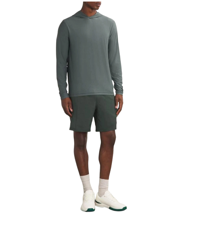 VUORI MENS STRATO TECH HOODIE SMOKED BERYL