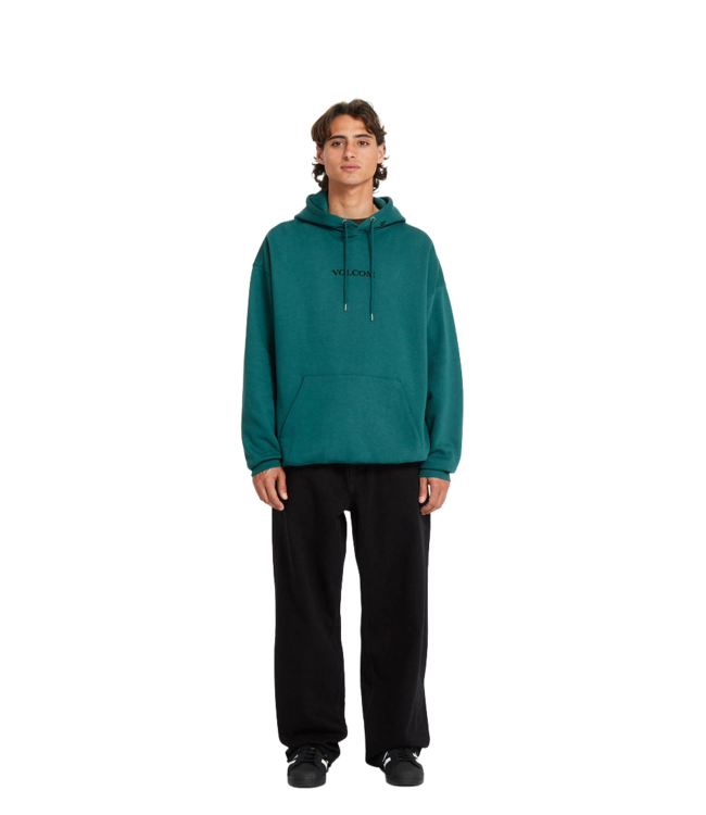 VOLCOM MENS STONE PULLOVER HOODIE EVERGREEN