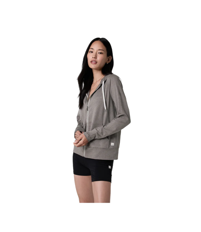 VUORI WOMENS HALO PERFORMANCE 2.0 HOODIE CHIA HEATHER