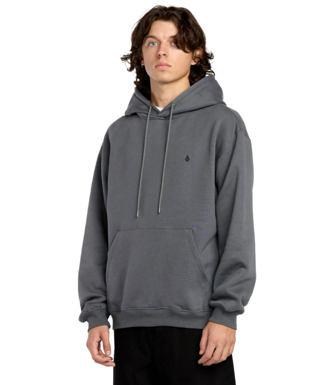 VOLCOM MENS SINGLE STONE PW PO HOODIE (ASB) ASHPHALT BLACK