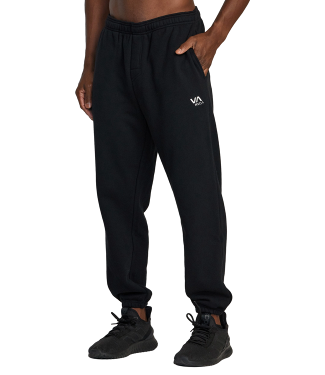 RVCA MENS VA ESSENTIAL MICRO FLEECE PANTS BLACK