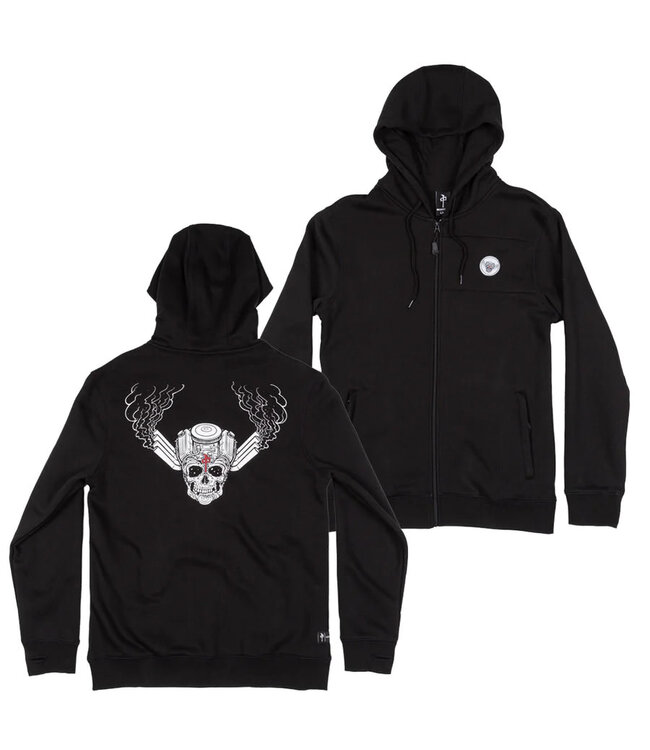 RDS MENS DECENZO ZIP HOODIE BLACK