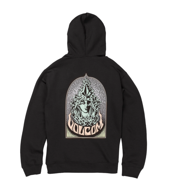 VOLCOM MENS STRIKE PO HOODIE BLACK