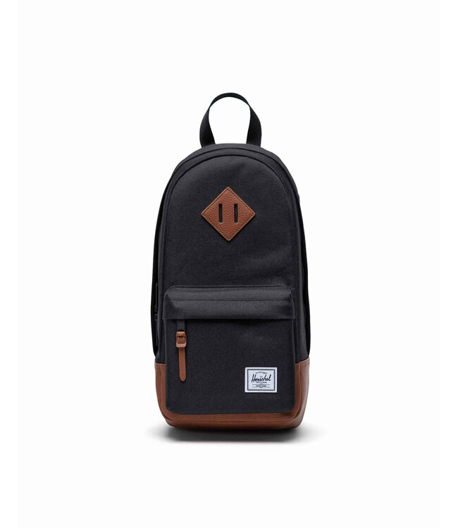 HERSCHEL HERITAGE SHOULDER BAG BLACK/TAN