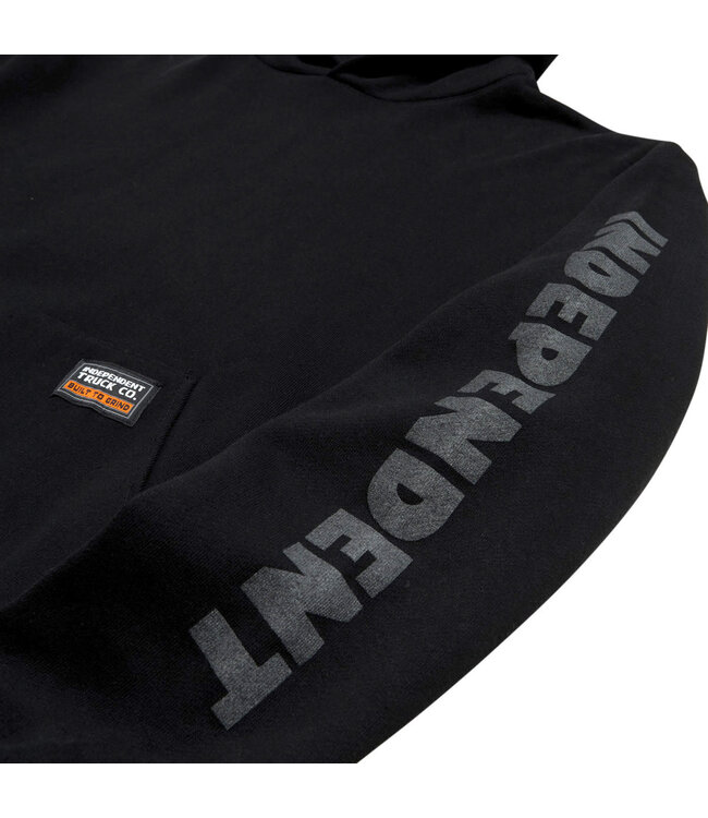 INDEPENDENT MENS BUILT TO GRIND WORK PULLOVER HOOD BLACK