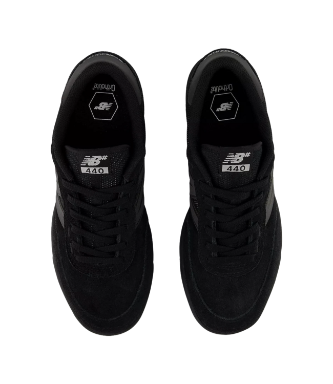 NEW BALANCE MENS NUMERIC 440 V2 WIDE SHOES (BVU) BLACK/BLACK