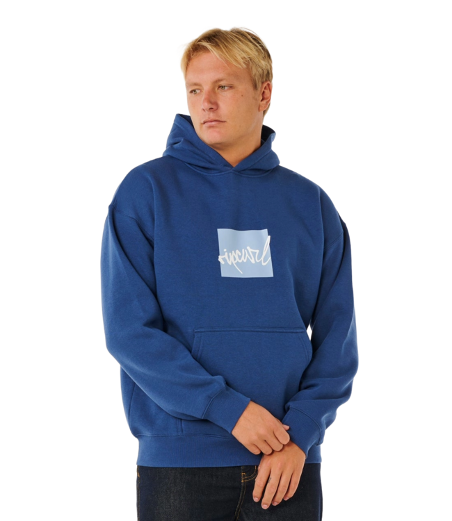 RIP CURL MENS RIP SCRIPT ICON PO HOODIE (2359) LIGHT NAVY