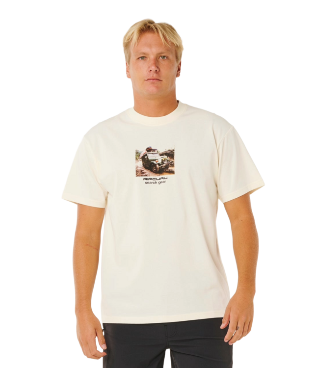 RIP CURL MENS SEARCH RIG SS TEE (3021) BONE