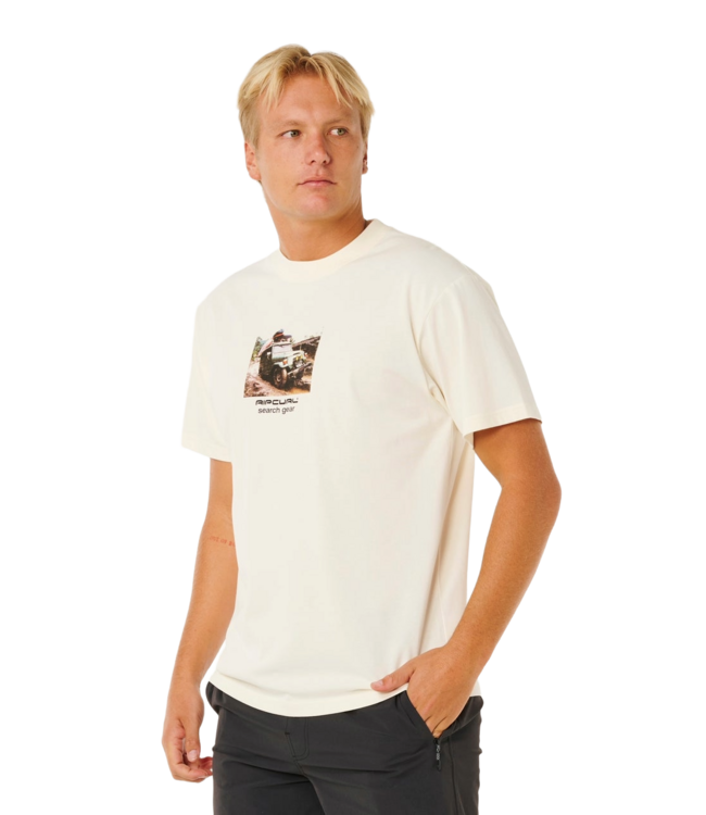 RIP CURL MENS SEARCH RIG SS TEE (3021) BONE