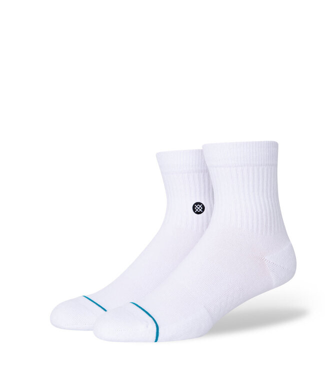 STANCE MENS ICON QUARTER SOCKS WHITE