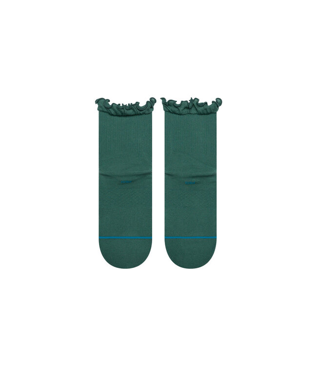 STANCE WOMENS RUFFLE ICON QUARTER SOCKS TEAL