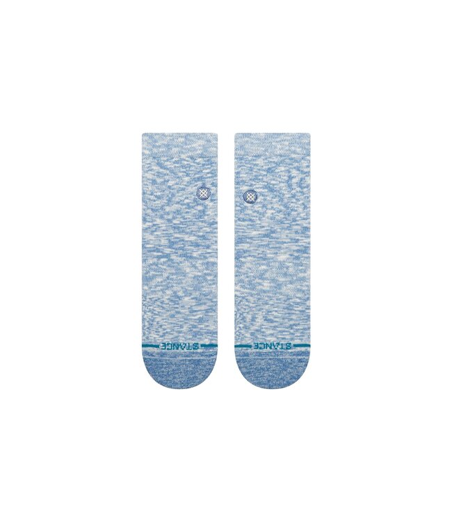 STANCE WOMENS SLUB QUARTER SOCKS CAPRI BLUE