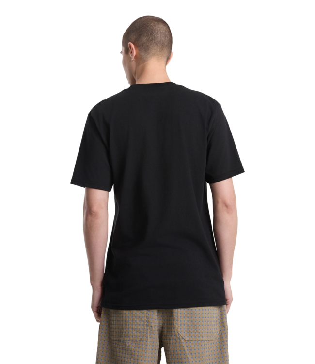VOLCOM MENS CIRCLE SPLIT SHORT SLEEVE TEE BLACK
