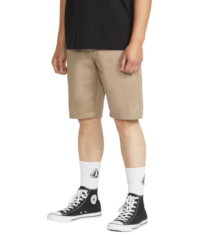 VOLCOM MENS FRICKIN MODERN STRETCH SHORT KHAKI