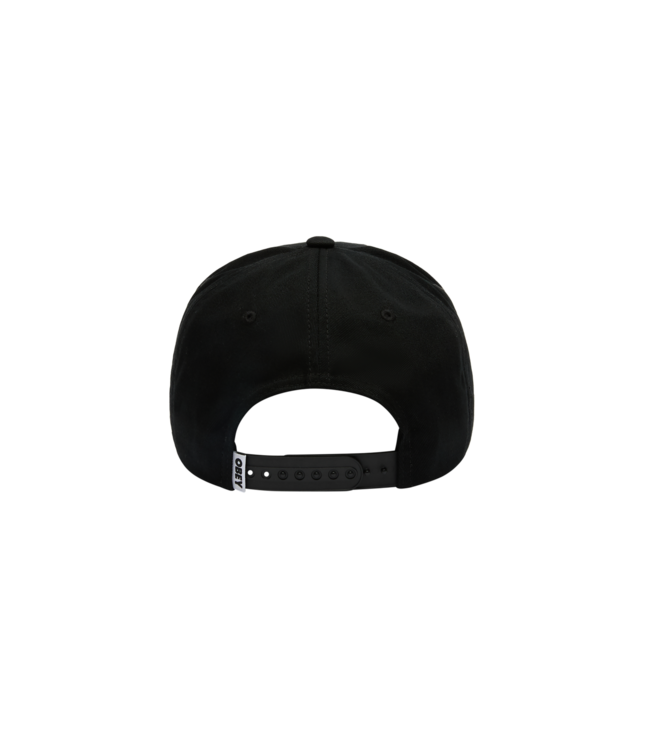 OBEY MENS DELTA 5 PANEL SNAPBACK HAT BLACK
