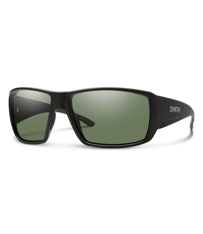SMITH GUIDES CHOICE MATTE BLACK SUNGLASSES w/ CHROMAPOP POLAR GREY GREEN