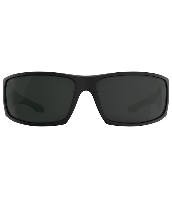 SPY COOPER XL MATTE BLACK SUNGLASSES w/ HAPPY GREY GREEN