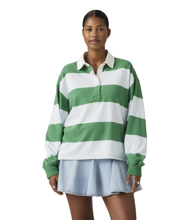 LEVIS WOMENS REENIE RUGBY LONG SLEEVE (002) KATIE STRIPE COUNTRY