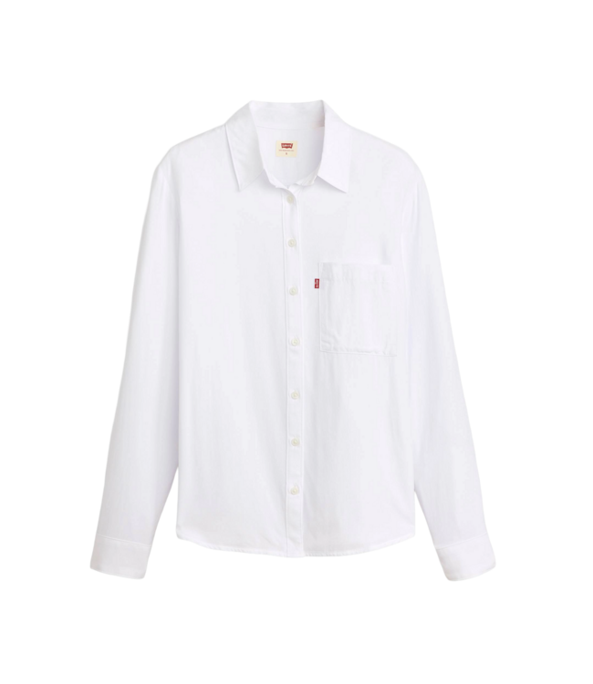 LEVIS WOMENS DARLENE UTILITY LONG SLEEVE SHIRT (025) RIVINGTON STRIPE