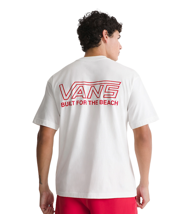 VANS MENS BUCKLED SHORT SLEEVE TEE WHITE