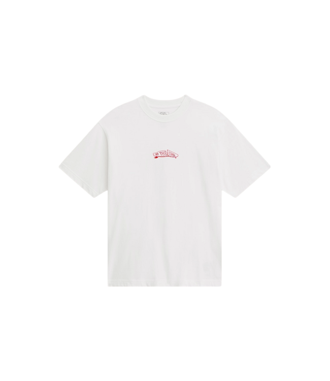VANS MENS BUCKLED SHORT SLEEVE TEE WHITE