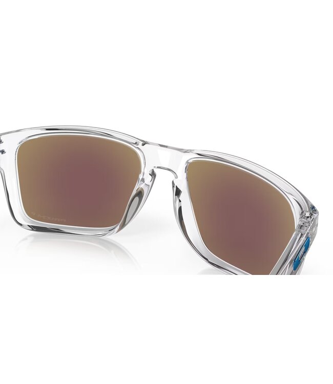 OAKLEY HOLBROOK XL POLISHED CLEAR SUNGLASSES w/PRIZM SAPPHIRE IRIDIUM POLAR