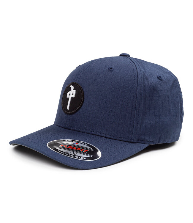 RDS MENS RIPSTOP CHUNG PATCH FLEXFIT HAT HO25 NAVY