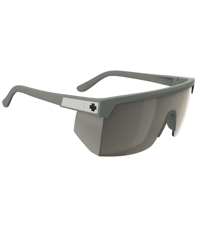 SPY SUPER FLYNN ANSI MATTE OLIVE SUNGLASSES w/ HAPPY BRONZE PEWTER MIRROR