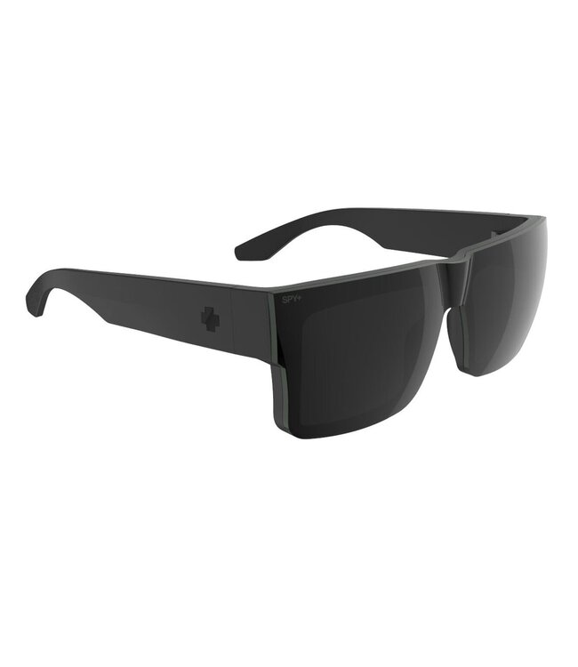SPY CYRUS SWITCH MATTE BLACK SUNGLASSES w/ HAPPY GREY GREEN PINK MIRROR