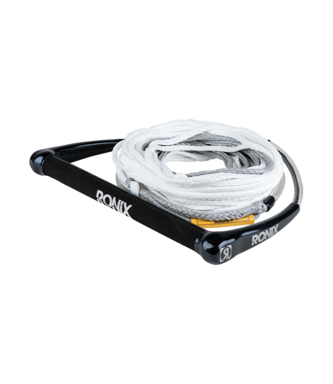 RONIX SURF ROPE HIDE GRIP 65' 4-SECTION ROPE AND HANDLE COMBO GREY/WHITE 2026