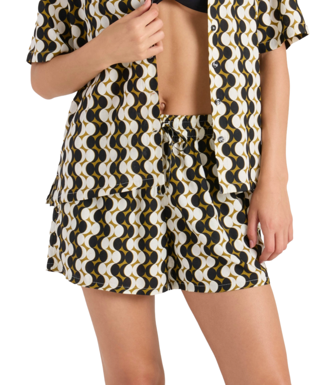 VOLCOM WOMENS SOLAR FLARE STONE SHORT BLACK/NATURAL