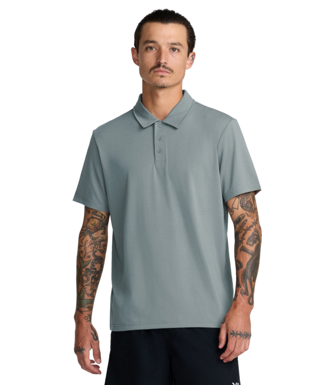 RVCA MENS BALANCE SHORT SLEEVE POLO LEAD