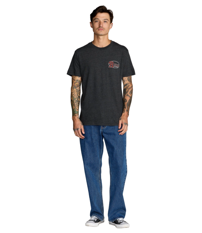 RVCA MENS CORRAL SHORT SLEEVE TEE BLACK