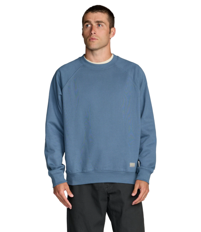 RVCA MENS DAYSHIFT 2 CREW SWEATER NAVY