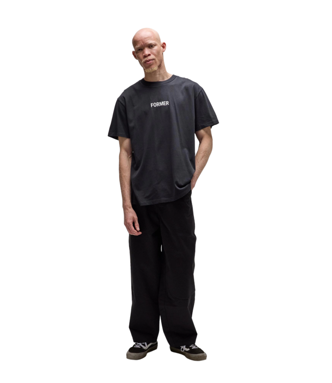 FORMER MENS LEGACY OVERDYE SHORT SLEEVE TEE WASHED BLACK