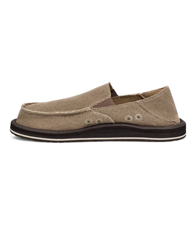SANUK MENS DONNY HEMP LOAFER BROWN