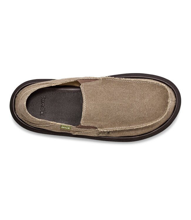 SANUK MENS DONNY HEMP LOAFER BROWN