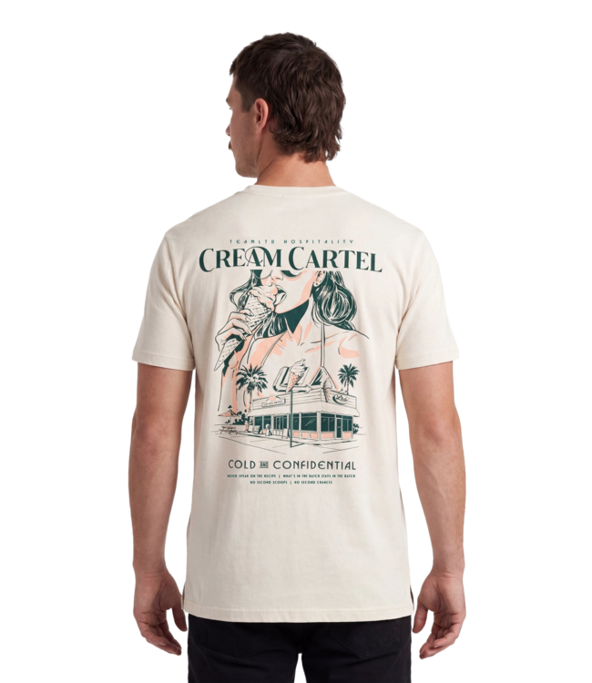 TEAMLTD MENS CREAM CARTEL SHORT SLEEVE TEE CREAM
