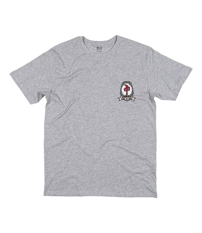 RDS MENS YAUCH SHORT SLEEVE TEE ATHLETIC GREY
