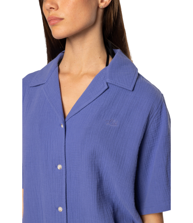 TEAMLTD WOMENS BREEZE SHORT SLEEVE SHIRT VIOLET