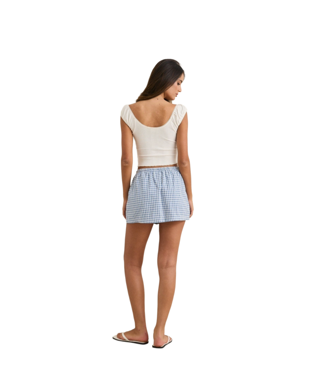 RHYTHM WOMENS GRACIE SWEETHEART TOP WHITE