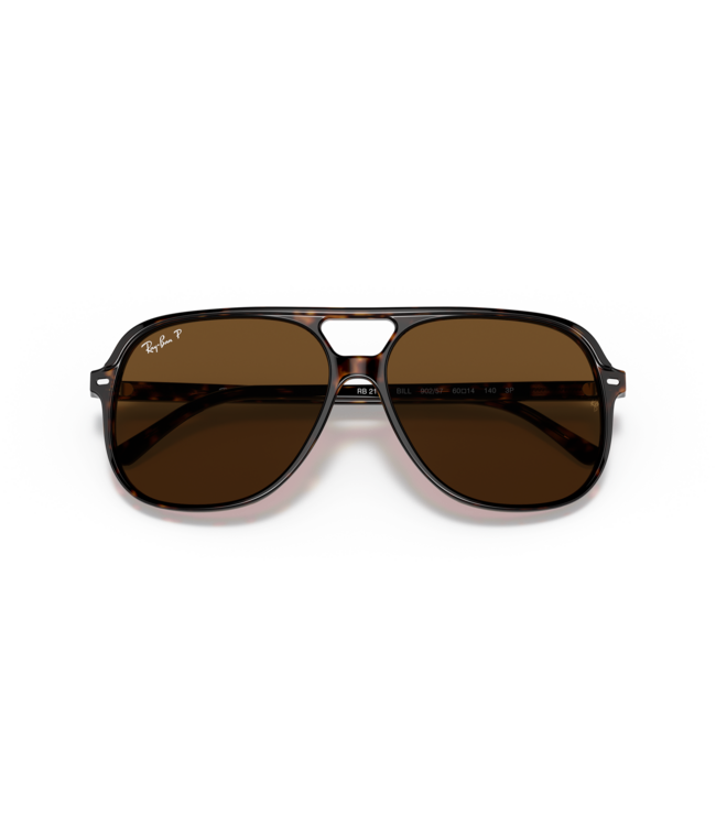 RAY-BAN BILL SUNGLASSES HAVANA w/ BROWN POLAR