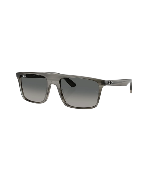 RAY-BAN RB2222 SUNGLASSES STRIPED GREY w/ GRAD GREY