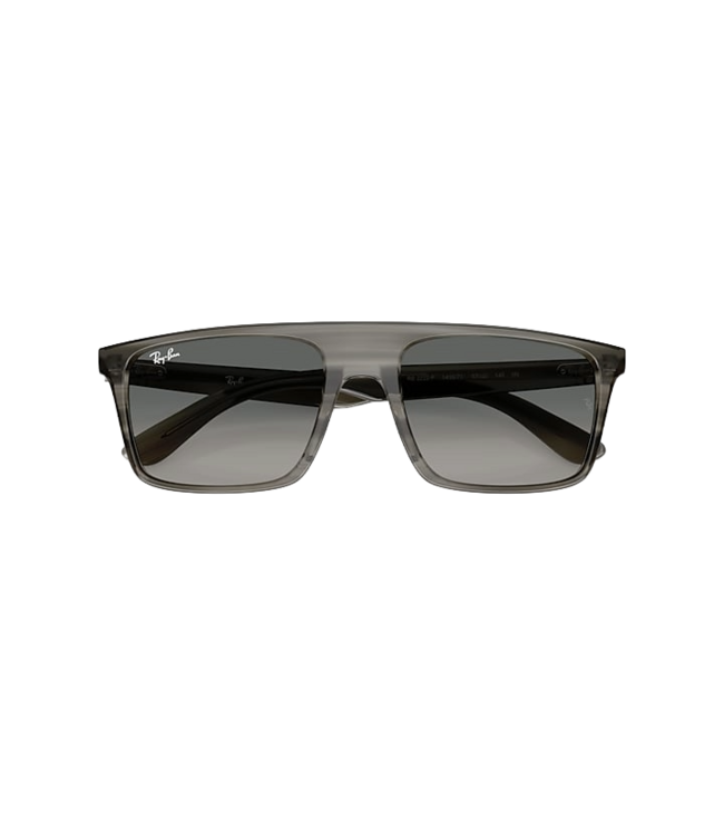 RAY-BAN RB2222 SUNGLASSES STRIPED GREY w/ GRAD GREY
